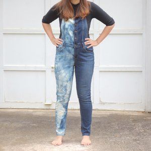 Hand Bleach Dyed Overalls
